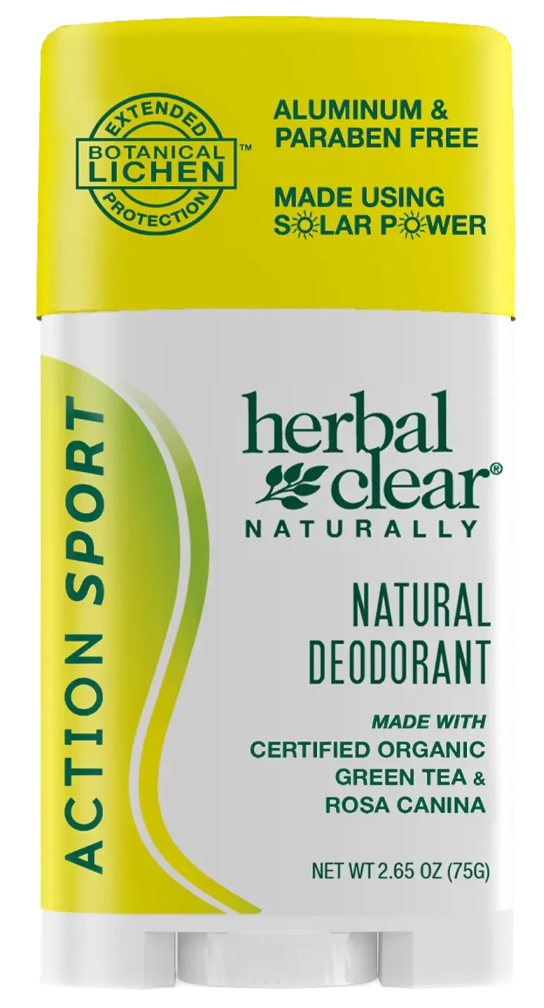 Herbal Clear Action Sport natural deodorant stick