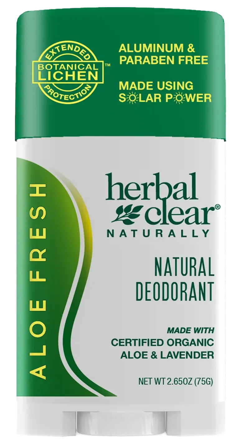 Herbal Clear Aloe Fresh natural deodorant stick